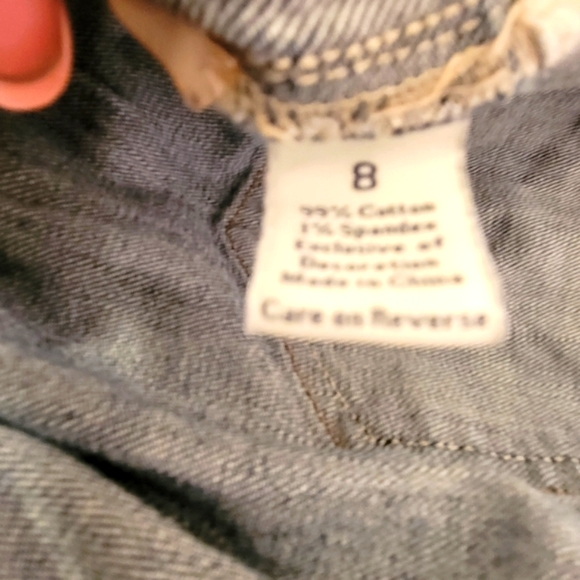 Simply Vera ,Vera Wang Straight Leg Stretch Cute Back Pockets with Buttons sz8 - Picture 6 of 7